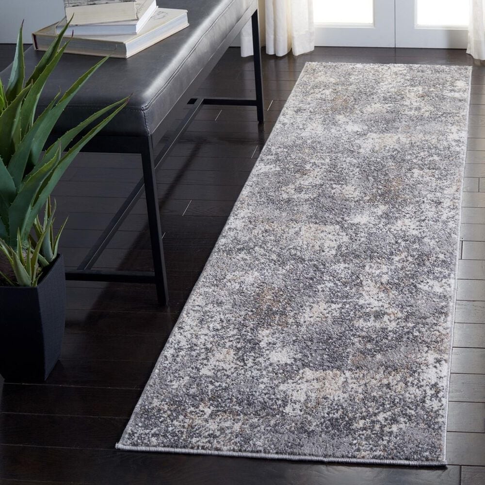 Safavieh Aston ASN715 2&#39; x 8&#39; Light Grey and Grey Runner, , large