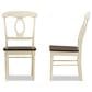 Baxton Studio Napoleon Side Chair in Antique Cherry and Buttermilk (Set of 2), , large