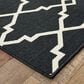 Oriental Weavers Marina 7763K 2"3" x 7"6" Black and Ivory Runner, , large