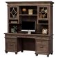 Wycliff Bay Carson Credenza Desk with Hutch in Weathered Dove, , large