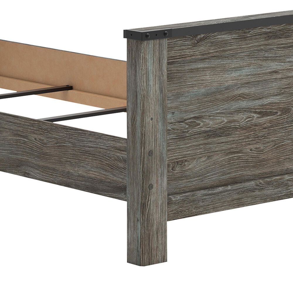 Ashley Frandern Twin Bookcase Panel Bed in Warm Gray, , large