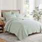 Levtex Martha 3-Piece Full/Queen Quilt Set in Sage and White, , large