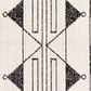 Surya Pisa 6" x 7"9" Black, Gray and Ivory Area Rug, , large