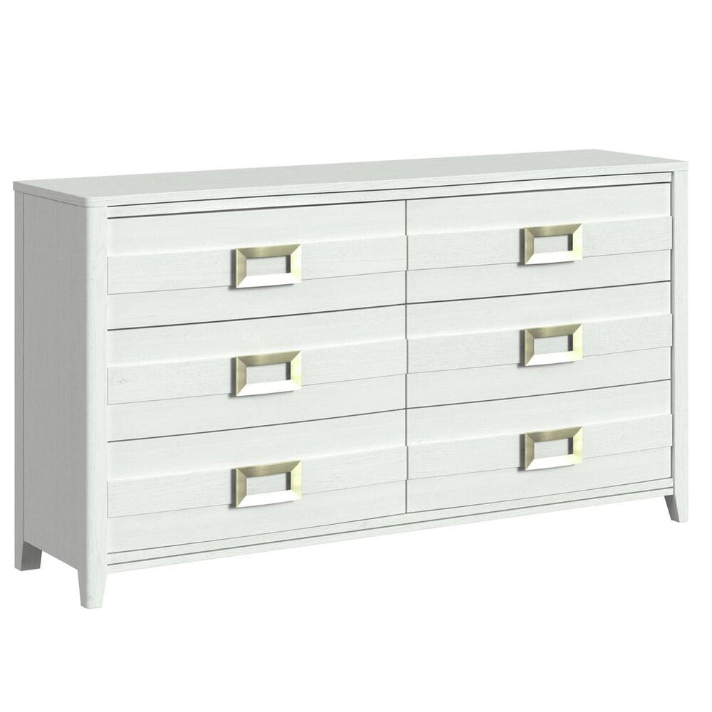 Mayberry Hill Tobias 6-Drawer Dresser Only in White, , large