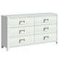 Mayberry Hill Tobias 6-Drawer Dresser Only in White, , large