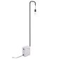 Zuo Modern Lancia Floor Lamp in Black and White Marble, , large