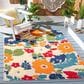 Safavieh Cabana CBN308A 4"5" x 6"5" Ivory and Orange Indoor/Outdoor Area Performance Rug, , large