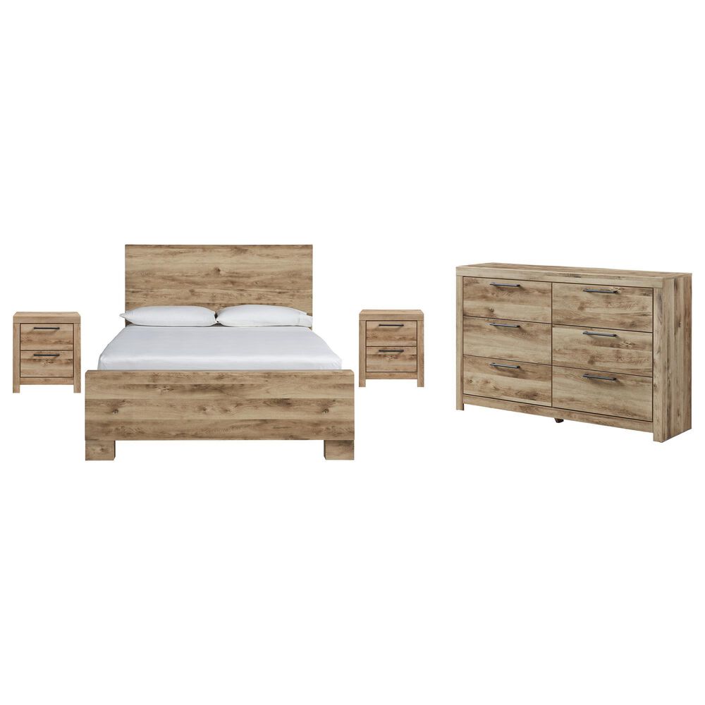 Ashley Hyanna 4-Piece King Bedroom Set in Golden Rustic, , large