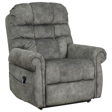 Signature Design by Ashley Mopton Power Lift Recliner in Steel, , large