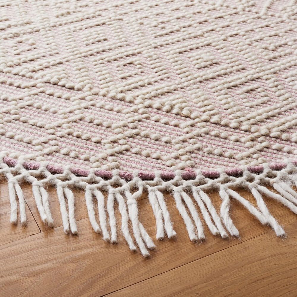 Safavieh Natura 6&#39; Round Ivory and Pink Area Rug, , large