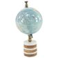 Maple and Jade 8" x 16" Globe in Turquoise, Green, Brass and Natural, , large