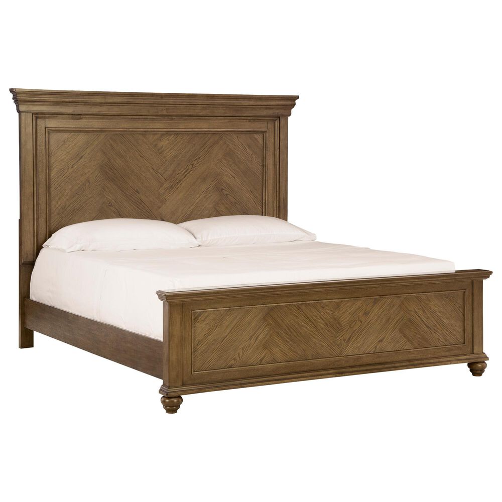 Ashley Karallin California King Panel Bed  in Medium Brown, , large