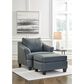 Ashley Genoa Oversized Chair in Steel, , large