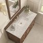 James Martin Vanities Lorelai 48" Single Vanity in Mid-Century Walnut with 3 cm Eternal Jasmine Pearl Quartz Top, , large