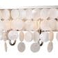 Vaxcel Elsa 4-Light Capiz Shell Bathroom Vanity in Satin Nickel, , large