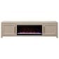 Legends Home The Cove 95" Fireplace Console with Fireplace Insert in Khaki, , large