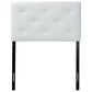 Baxton Studio Baltimore Twin Upholstered Headboard in White, , large