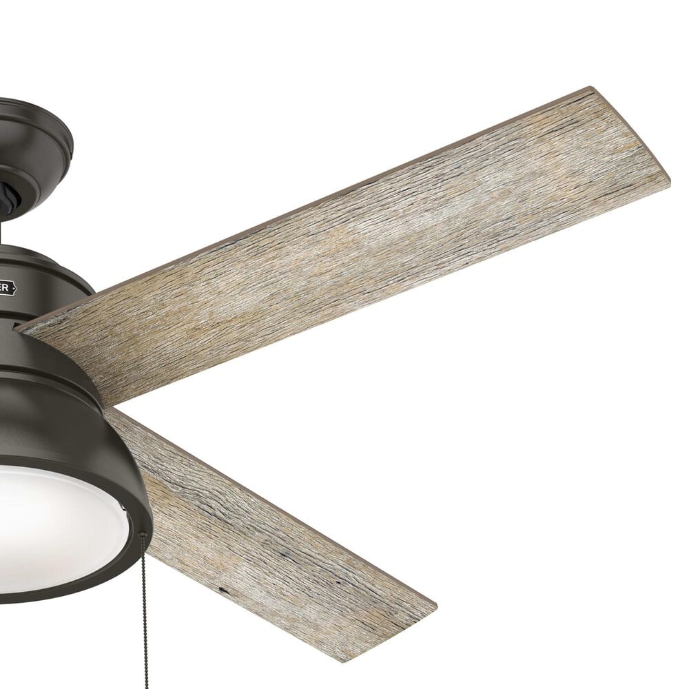 Hunter Loki 52&quot; Ceiling Fan with LED Lights in Noble Bronze, , large