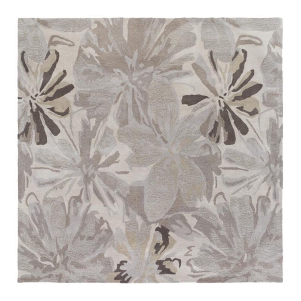 Surya Athena ATH-5135 8' Square Taupe, Gray and Charcoal Area Rug, , large