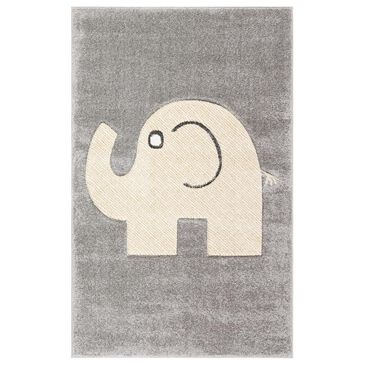 Safavieh Carousel CRK165 3"3" x 5"3" Grey and Ivory Kids  Area Rug, , large