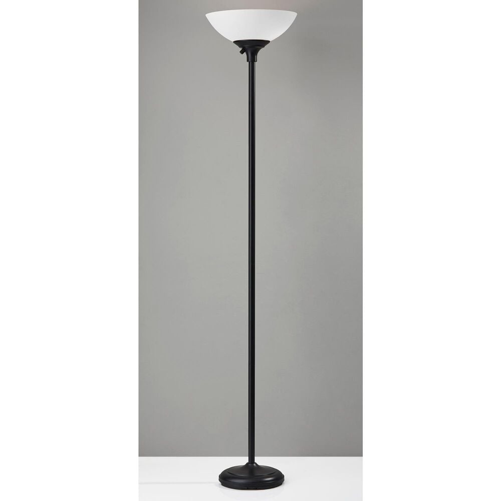 Adesso Glenn Torchiere in Black, , large