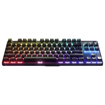 Steel Series Apex 9 TKL Wired OptiPoint Adjustable Actuation Switch Gaming Keyboard with RGB Lighting, , large