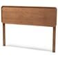 Baxton Studio Mailene King Panel Headboard in Walnut Brown, , large