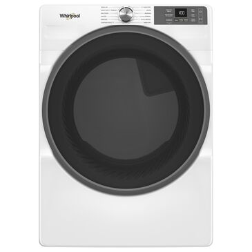 Whirlpool 7.4 Cu. Ft. Smart Front Load Gas Dryer with Wrinkle Shield Option in White, , large