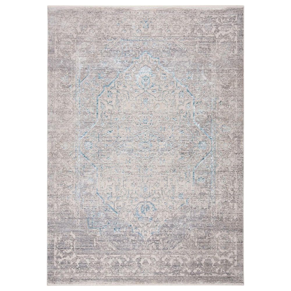 Safavieh Dream DRM401H 8" x 10" Grey and Blue Area Rug, , large