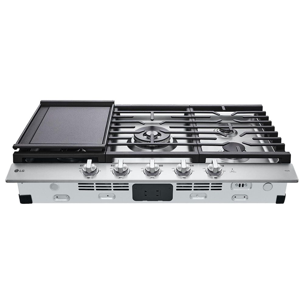 LG 36&quot; Smart Gas Cooktop with Ultraheat 22K BTU In Stainless Steel, , large