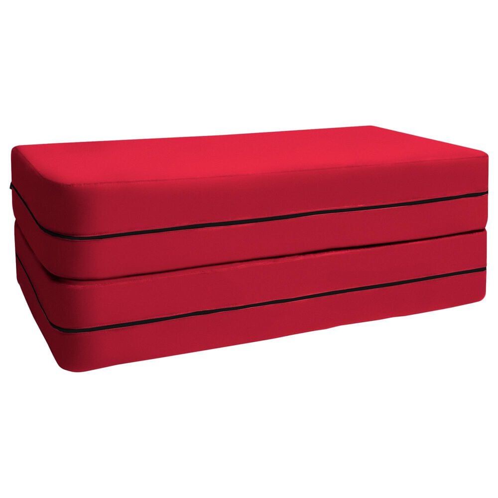 Jaxx Zipline Big Kids Modular Sofa &amp; Ottoman in Cherry, , large