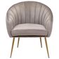 Zuo Modern Max Accent Chair in Gray Velvet, , large