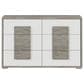 Mayberry Hill San Matteo 6-Drawer Dresser in White and Ash Grey, , large