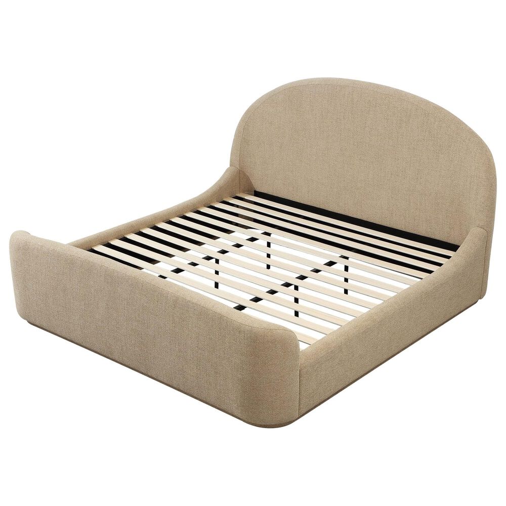 Urban Home Somerset Colton King Upholstered Platform Bed in Sourdough, , large