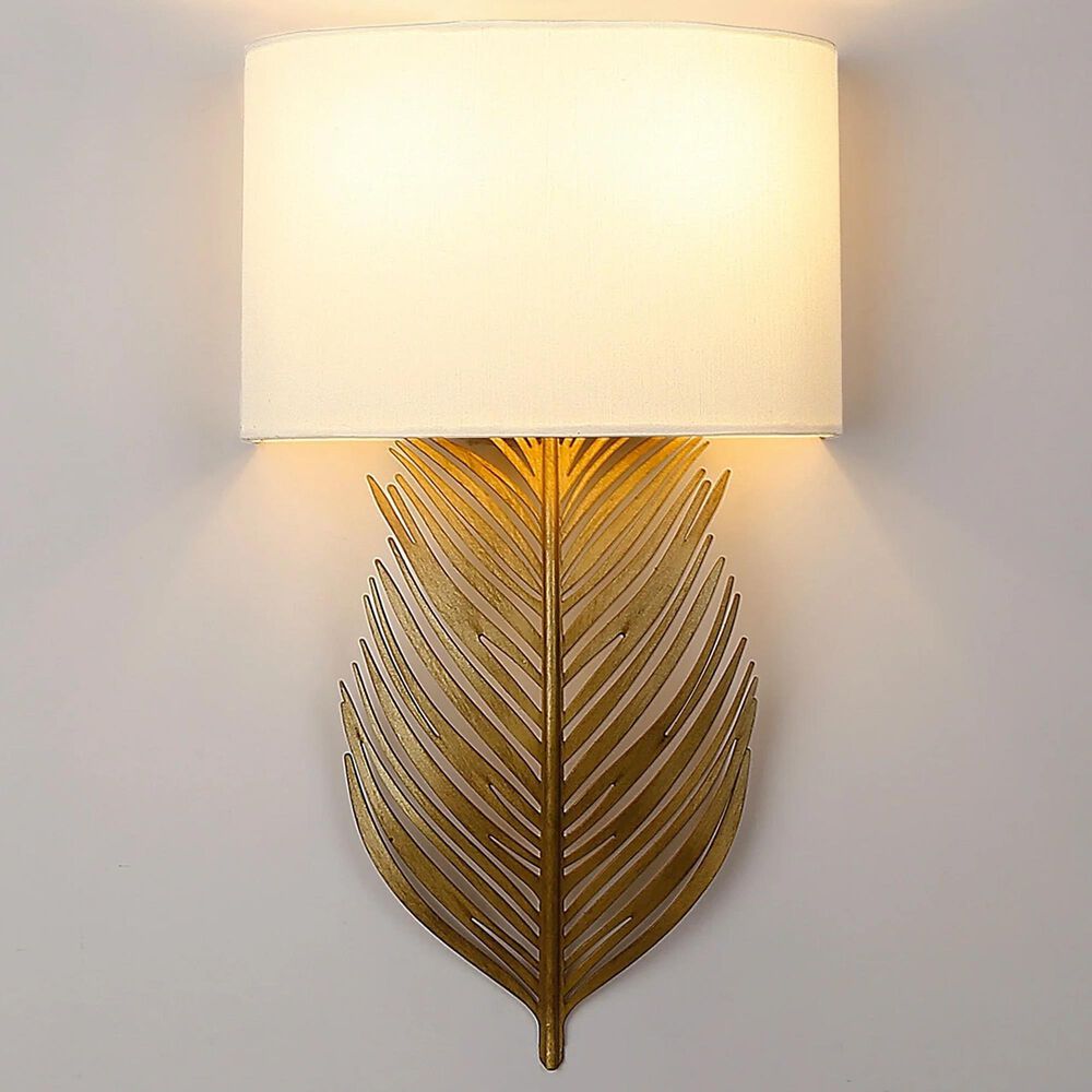 Golden Lighting Cay 2-Light Wall Sconce in Vintage Fired Gold, , large