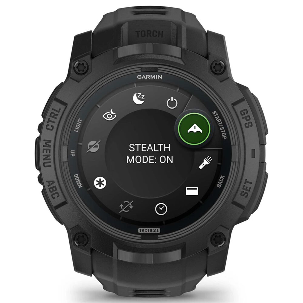 Garmin Instinct 3 AMOLED Tactical Edition Smartwatch 50mm in Black, , large