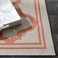 Safavieh Bermuda 3" x 5" Ivory and Rust Indoor/Outdoor Area Performance Rug, , large