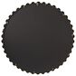 Maple and Jade 36" Round Metal Wall Mirror with Beaded Detailing in Satin Gold, , large