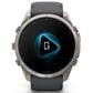 Garmin fenix 9 Pro inReach Smartwatch 51mm Titanium with Graphite and Black Silicone Band, , large