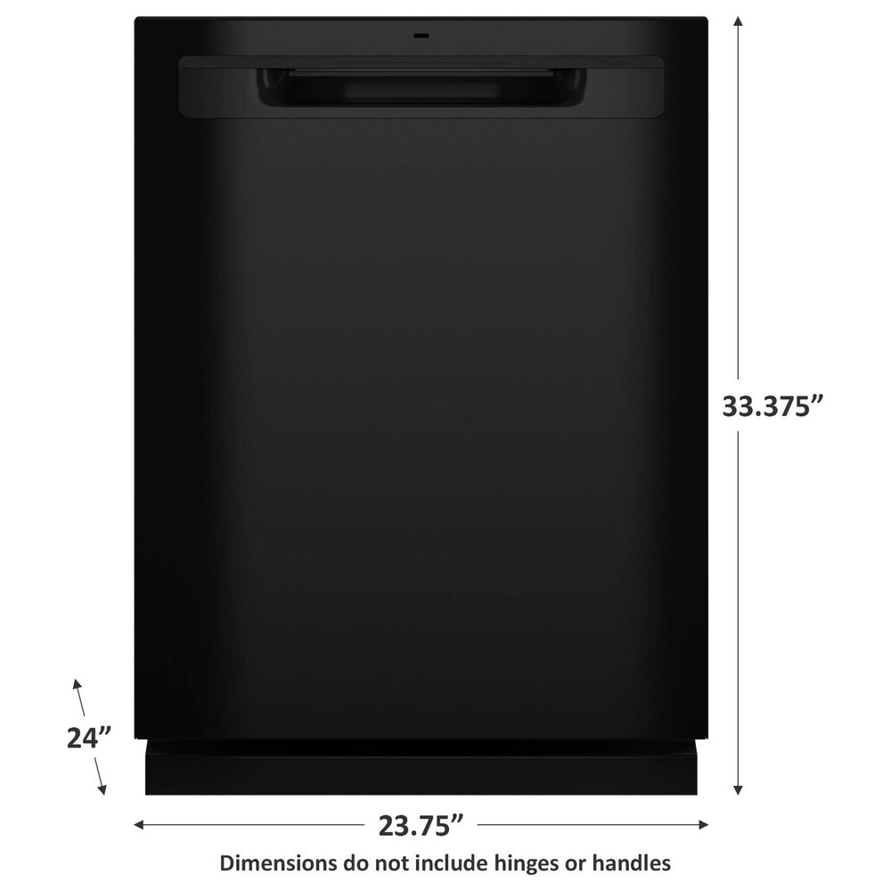 GE Appliances 24&quot; Built-In Pocket Handle Dishwasher with 3-Rack in Black, , large