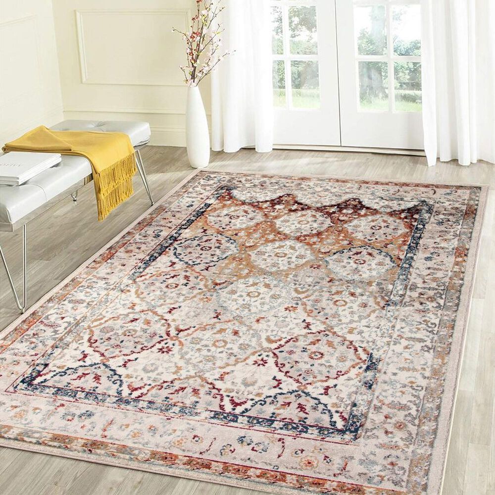 Amer Rugs Allure 8&#39;9&quot; x 11&#39;9&quot; Ivory and Multicolor Area Rug, , large