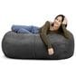 Jaxx 4" Lounger Bean Bag in Black, , large
