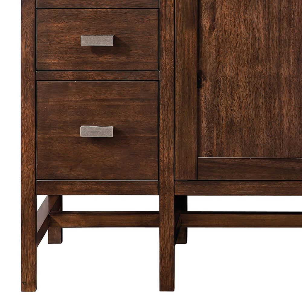 James Martin Vanities Addison 60&quot; Single Bathroom Vanity in Mid-Century Acacia with 3 cm Parisien Bleu Quartz Top and Rectangular Sink, , large