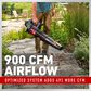 Toro 900 CFM Brushless Leaf Blower with 4.0Ah Battery in Red, , large