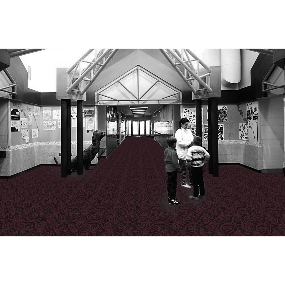 Milliken Brand Code Damascus Essentials Carpet in Burgundy, , large