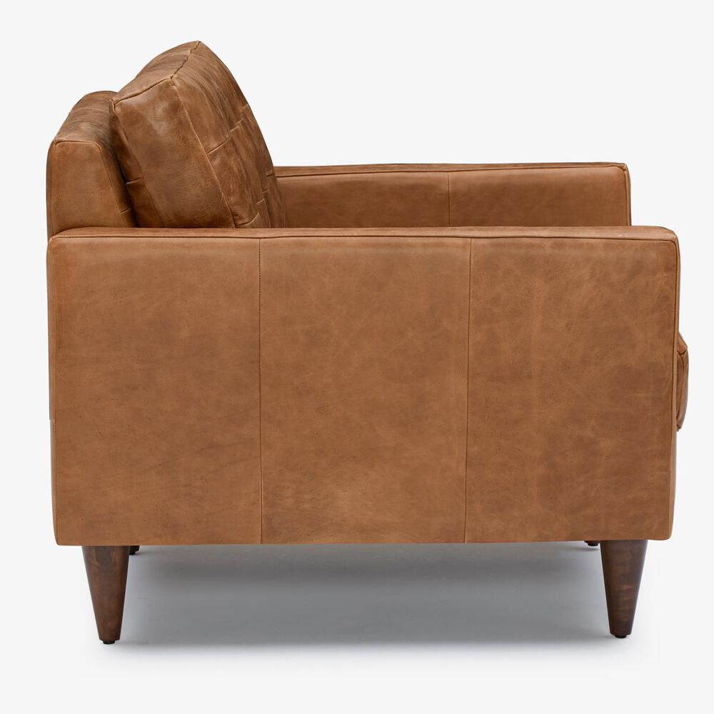 Joybird Eliot Leather Chair in Santiago Ale, , large