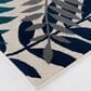 Central Oriental Terrace Tropic Blythew 3"3" x 5" Cloud and Metal Area Rug, , large