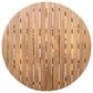 Hearth and Haven 5-Piece Outdoor Dining Set with Cream Cushion in Light Teak, , large
