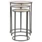 Uttermost Erik Nesting Tables in Aged Black and Antiqued Nickel, , large