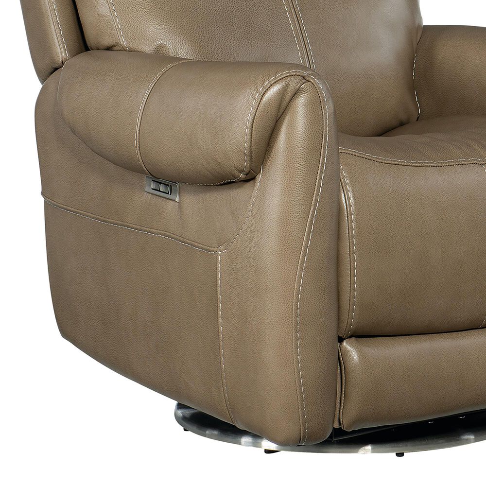 Hooker Furniture RC Sterling Swivel Power Recliner with Power Headrest in Pesaro Clay, , large